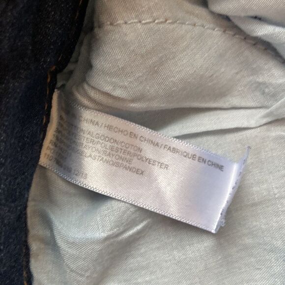 ELOQUII Essentials Mid Rise Cropped Dark Wash Jeans - Picture 5 of 6